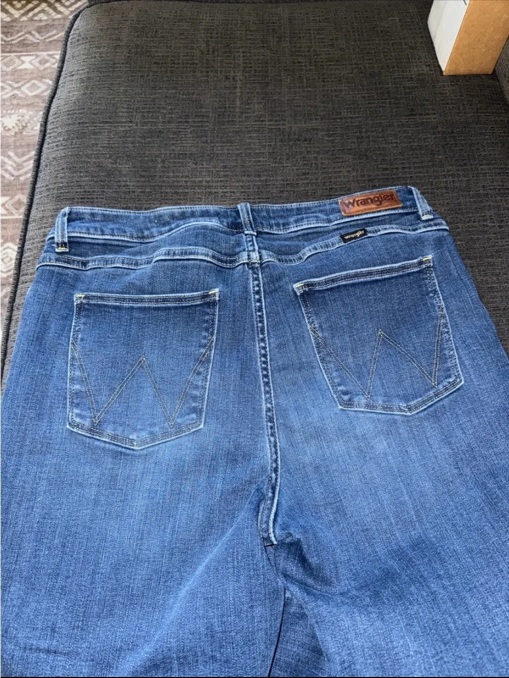 Wrangler Women's Flare Jeans in Blue Denim